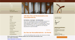 Desktop Screenshot of himmelfahrtskirche-musik.de