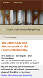 Mobile Screenshot of himmelfahrtskirche-musik.de